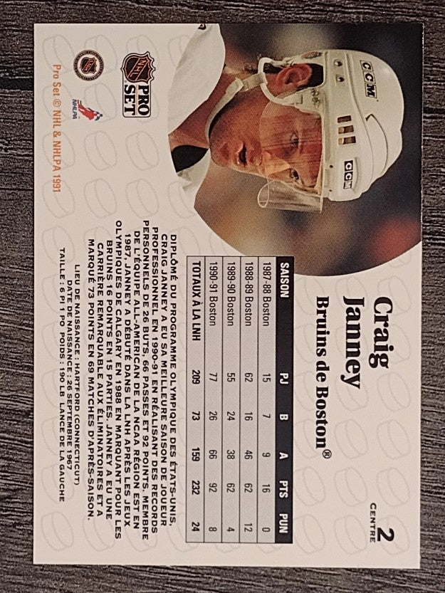 1991-92 Pro Set French #2 Craig Janney