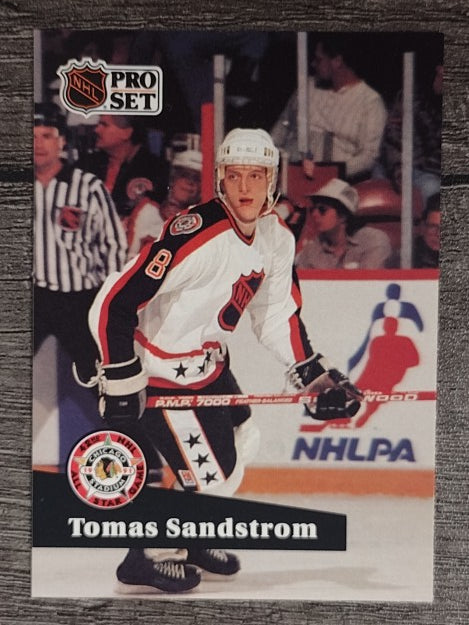 1991-92 Pro Set French #287 Tomas Sandstrom AS