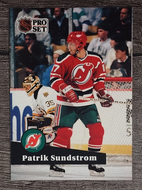 1991-92 Pro Set French #141 Patrik Sundstrom