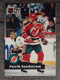1991-92 Pro Set French #141 Patrik Sundstrom