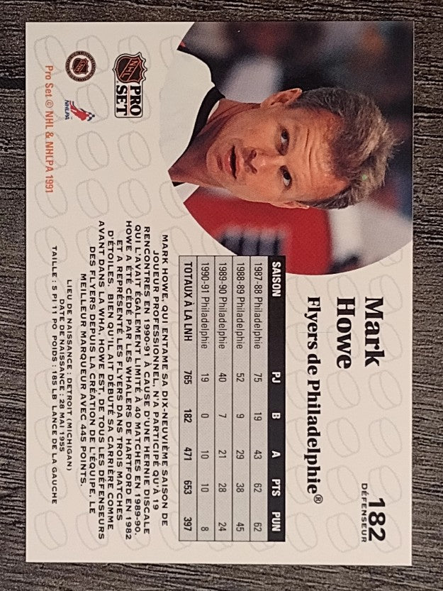 1991-92 Pro Set French #182 Mark Howe