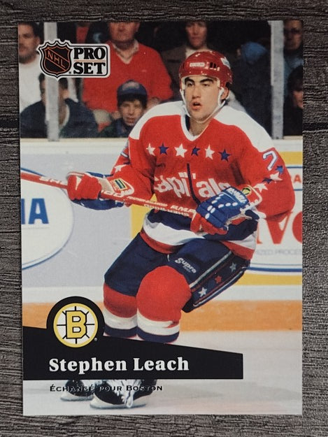 1991-92 Pro Set French #253 Stephen Leach