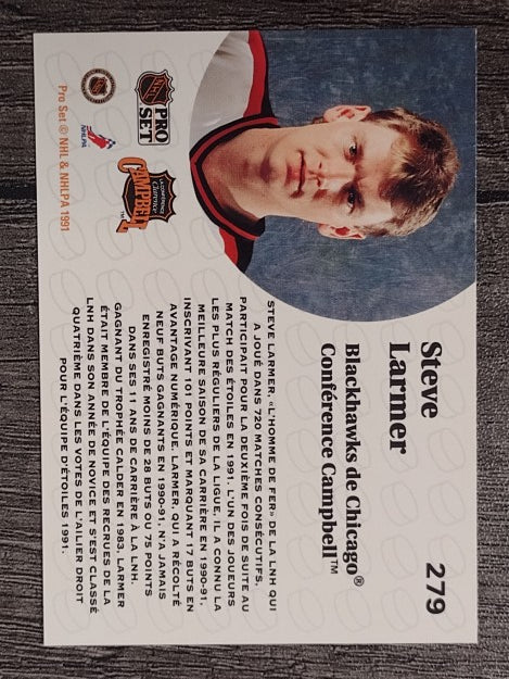1991-92 Pro Set French #279 Steve Larmer AS