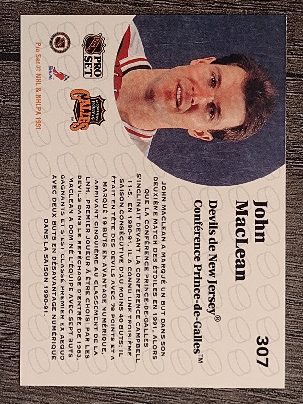 1991-92 Pro Set French #307 John MacLean AS