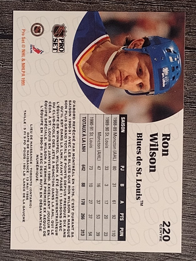 1991-92 Pro Set French #220 Ron Wilson