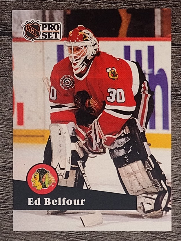 1991-92 Pro Set French #43 Ed Belfour