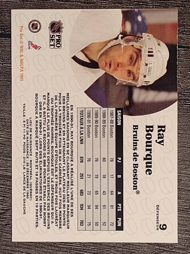 1991-92 Pro Set French #9 Ray Bourque