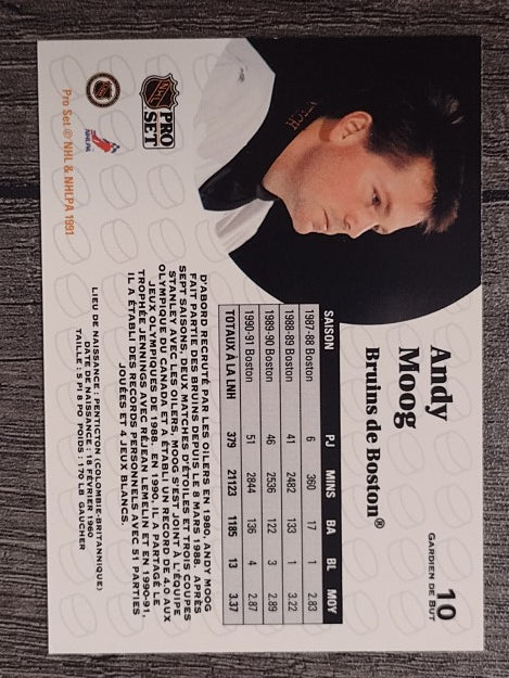1991-92 Pro Set French #10 Andy Moog