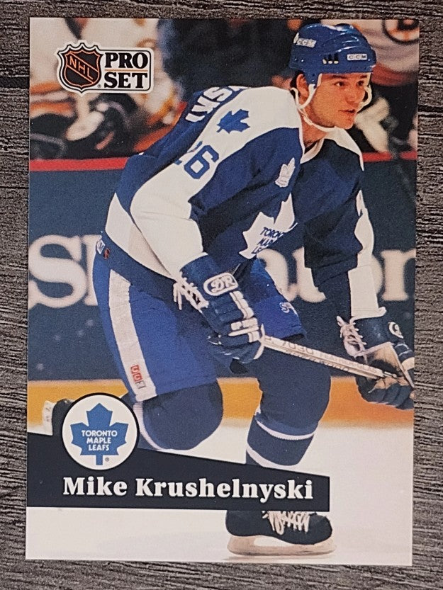 1991-92 Pro Set French #233 Mike Krushelnyski
