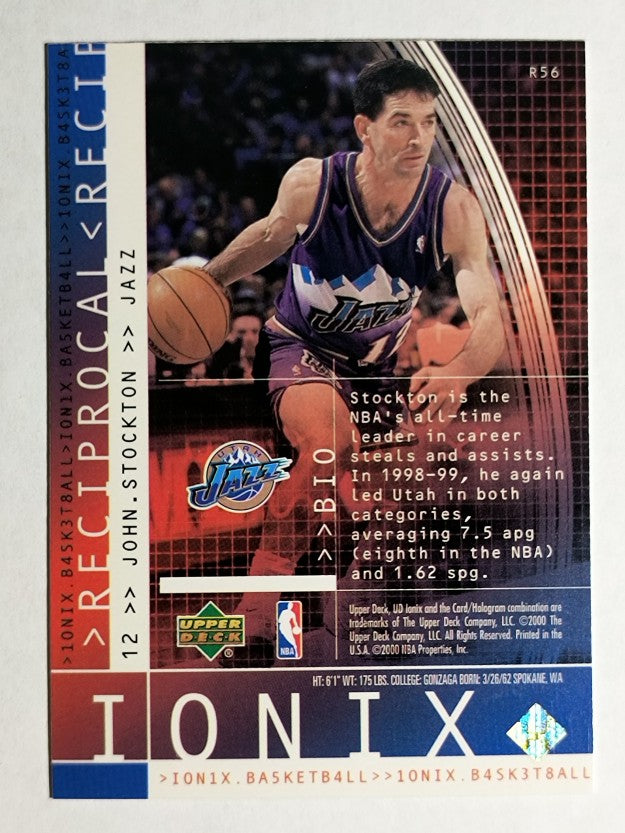1999-00 UD Ionix Reciprocal #56 John Stockton