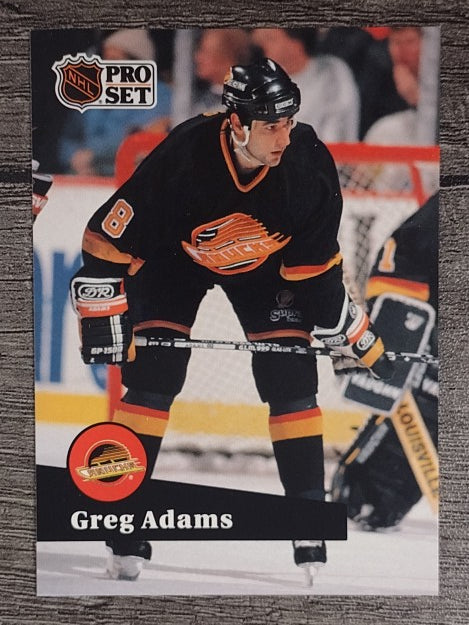 1991-92 Pro Set French #243 Greg Adams