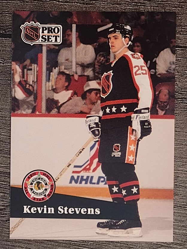 1991-92 Pro Set French #314 Kevin Stevens AS