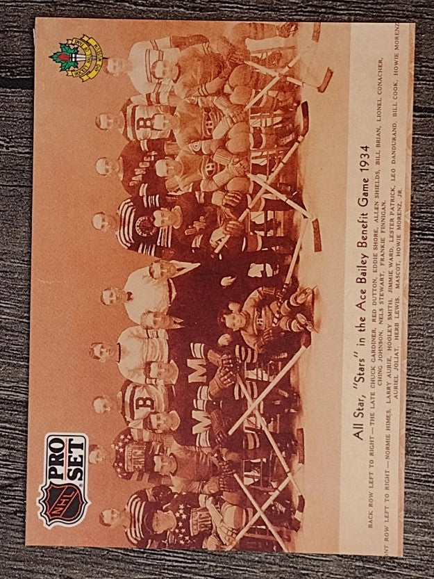 1991-92 Pro Set French #335 Ace Bailey Benefit