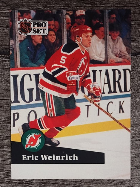 1991-92 Pro Set French #133 Eric Weinrich