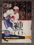 1991-92 Pro Set French #200 Bryan Fogarty