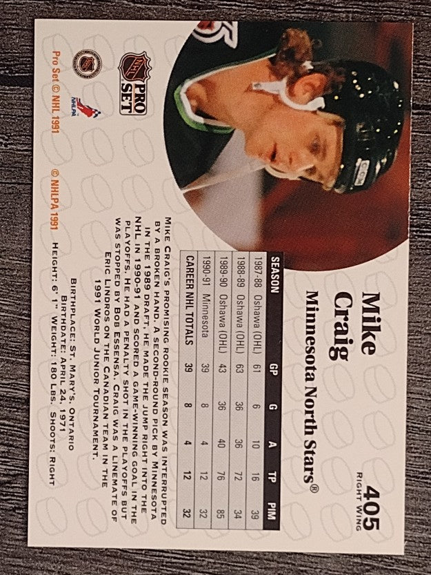 1991-92 Pro Set #405 Mike Craig