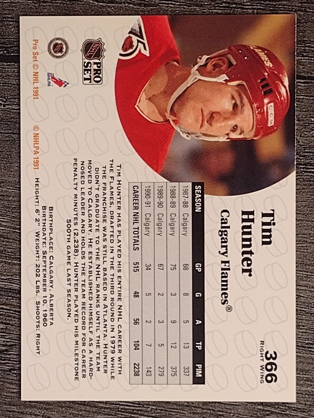 1991-92 Pro Set #366 Tim Hunter