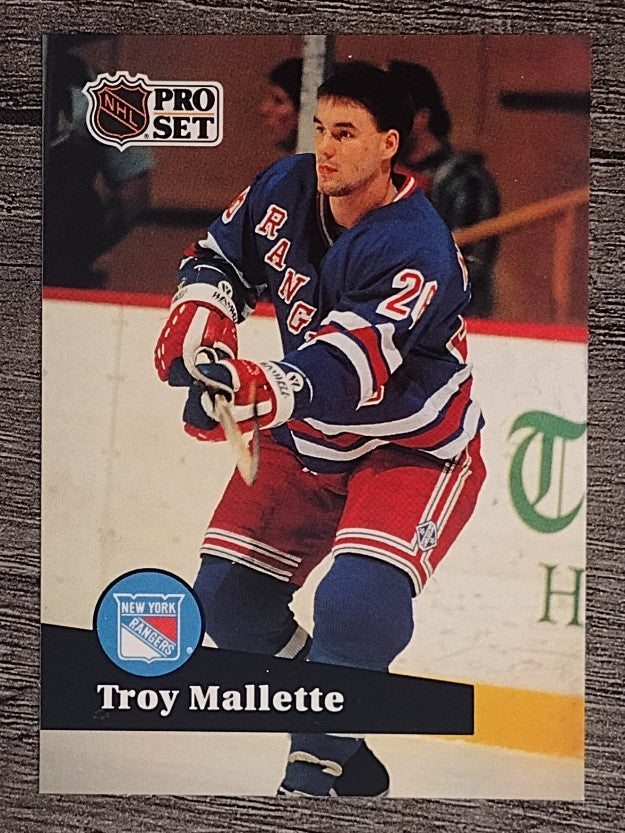 1991-92 Pro Set French #157 Troy Mallette