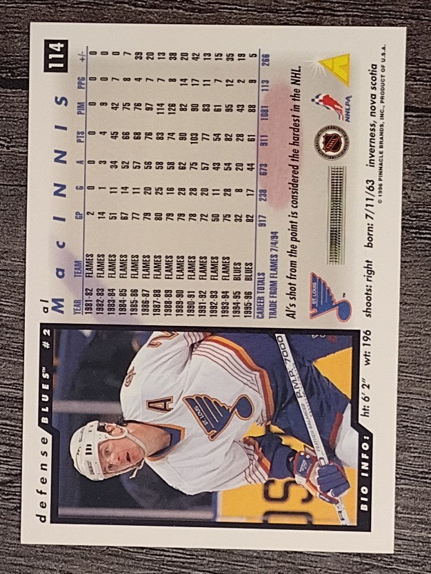1996-97 Score #114 Al MacInnis