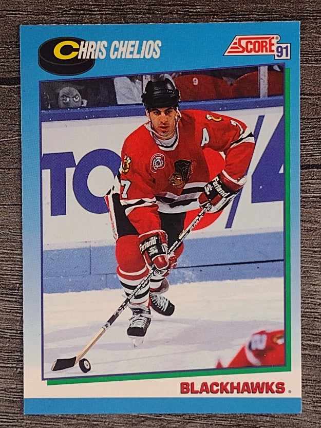 1991-92 Score Canadian English #455 Chris Chelios