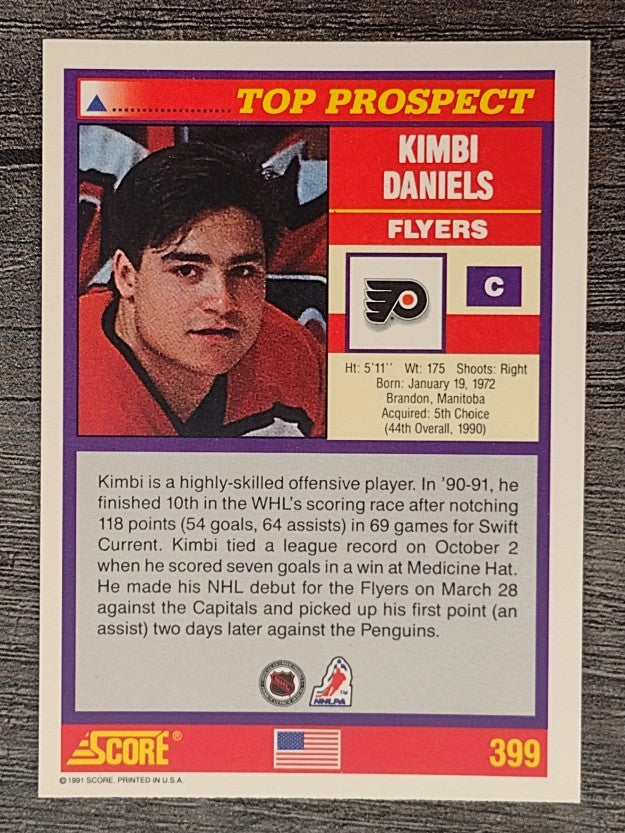 1991-92 Score American #399 Kimbi Daniels TP