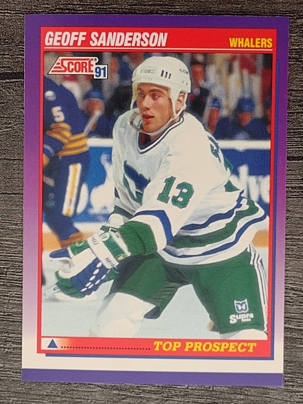 1991-92 Score American #324 Geoff Sanderson RC