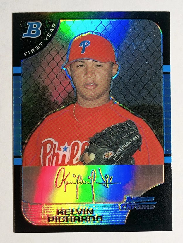 2005 Bowman Chrome Refractors #312 Kelvin Pichardo