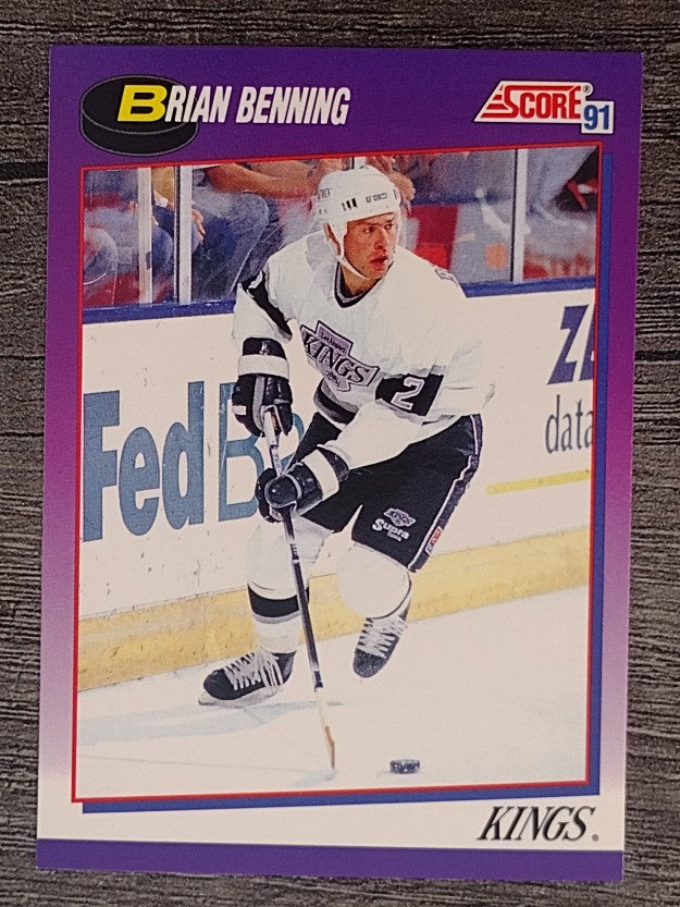 1991-92 Score American #186 Brian Benning