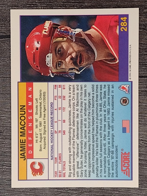 1991-92 Score American #284 Jamie Macoun