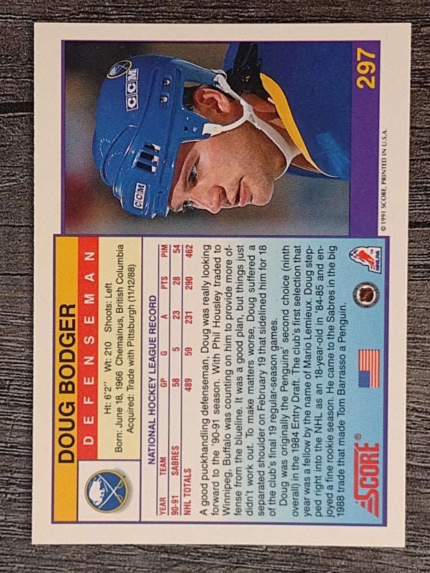 1991-92 Score American #297 Doug Bodger