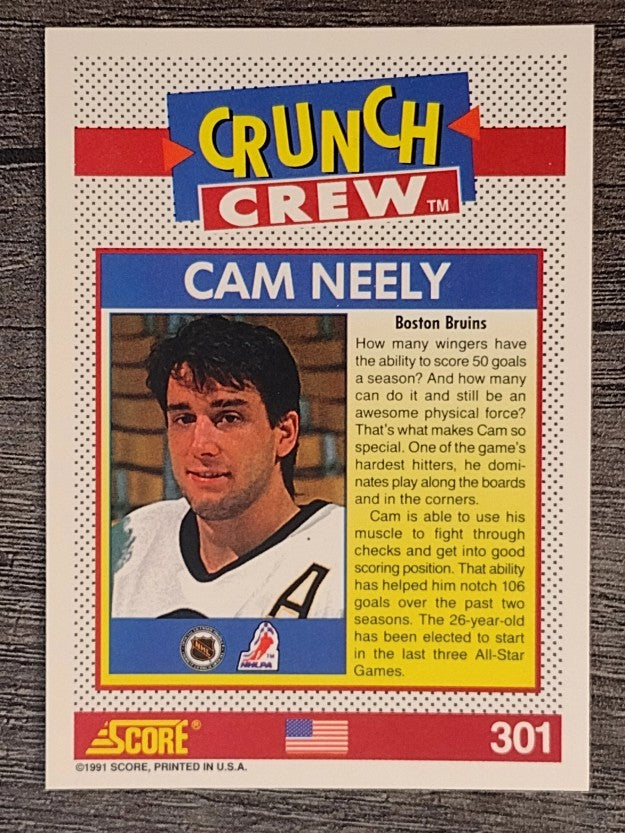 1991-92 Score American #301 Cam Neely CC