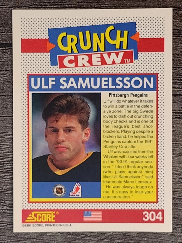 1991-92 Score American #304 Ulf Samuelsson CC