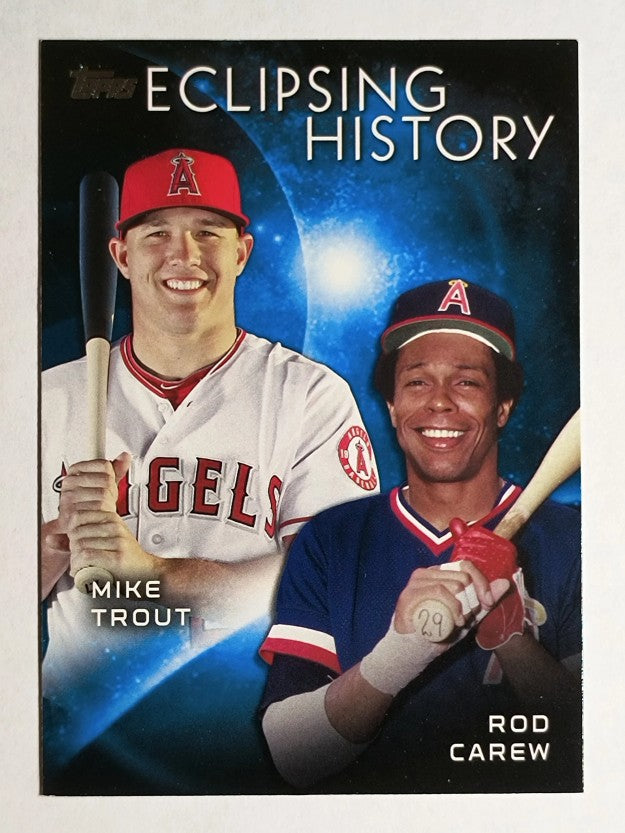 2015 Topps Eclipsing History #EH7 Rod Carew/Mike Trout