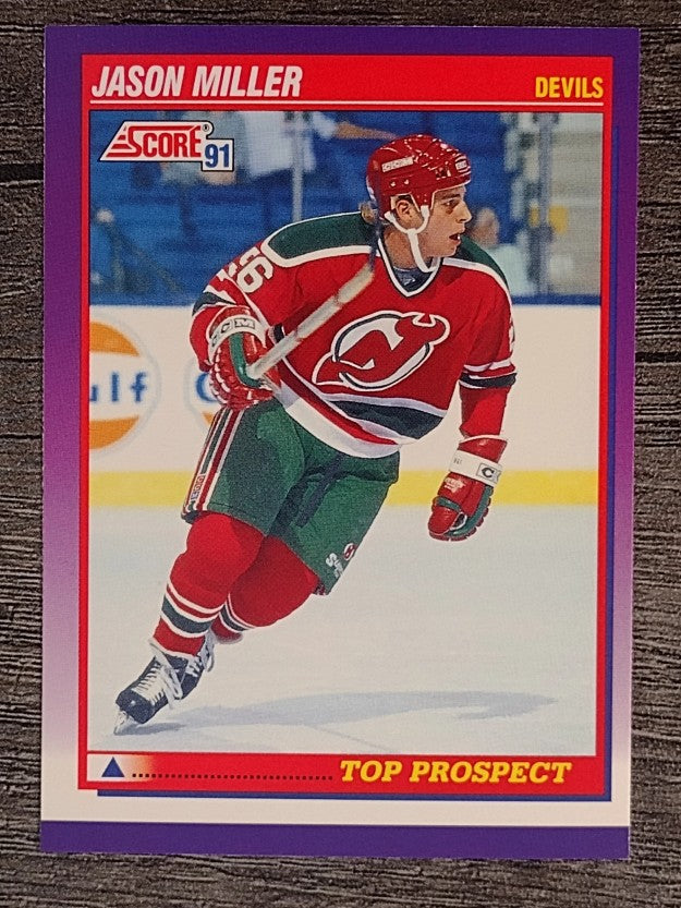 1991-92 Score American #312 Jason Miller TP