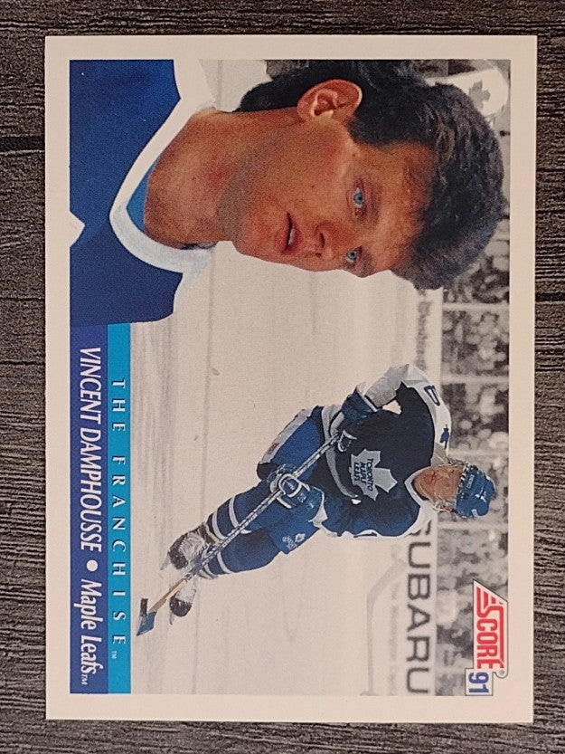 1991-92 Score American #338 Vincent Damphousse FP