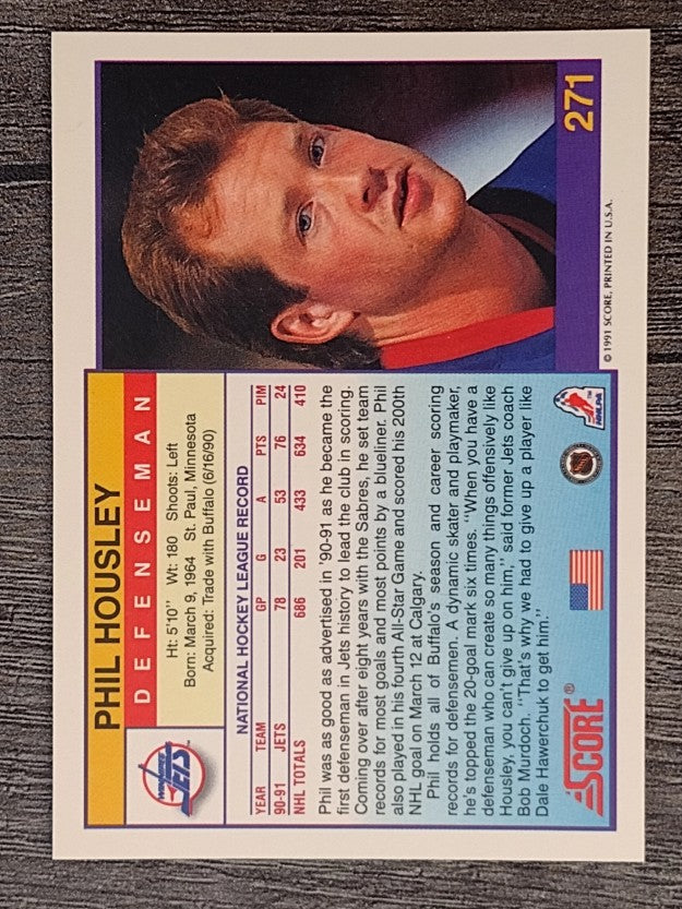 1991-92 Score American #271 Phil Housley