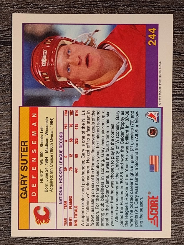 1991-92 Score American #244 Gary Suter