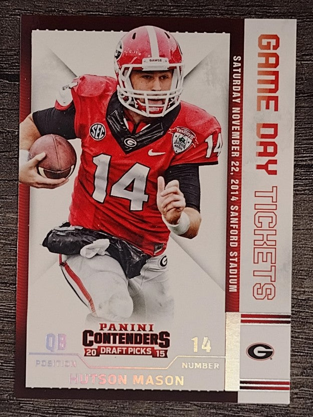 2015 Panini Contenders Draft Picks Game Day Tickets #52 Hutson Mason