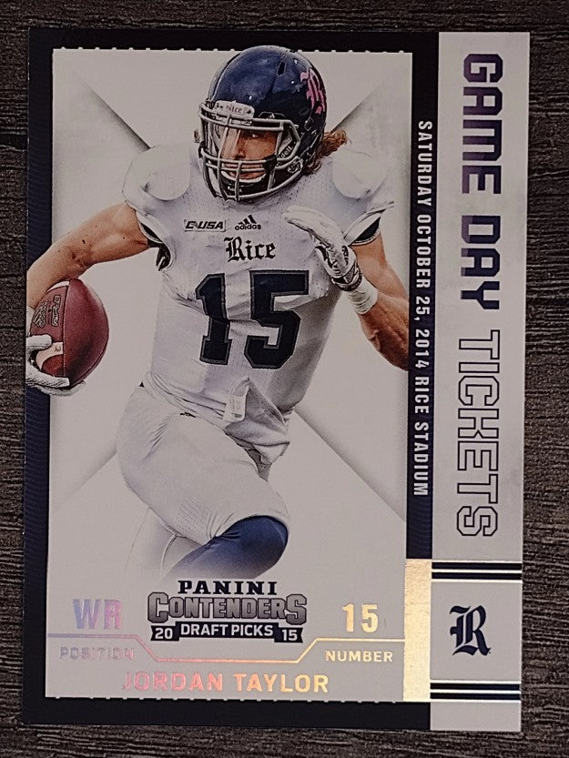 2015 Panini Contenders Draft Picks Game Day Tickets #77 Jordan Taylor