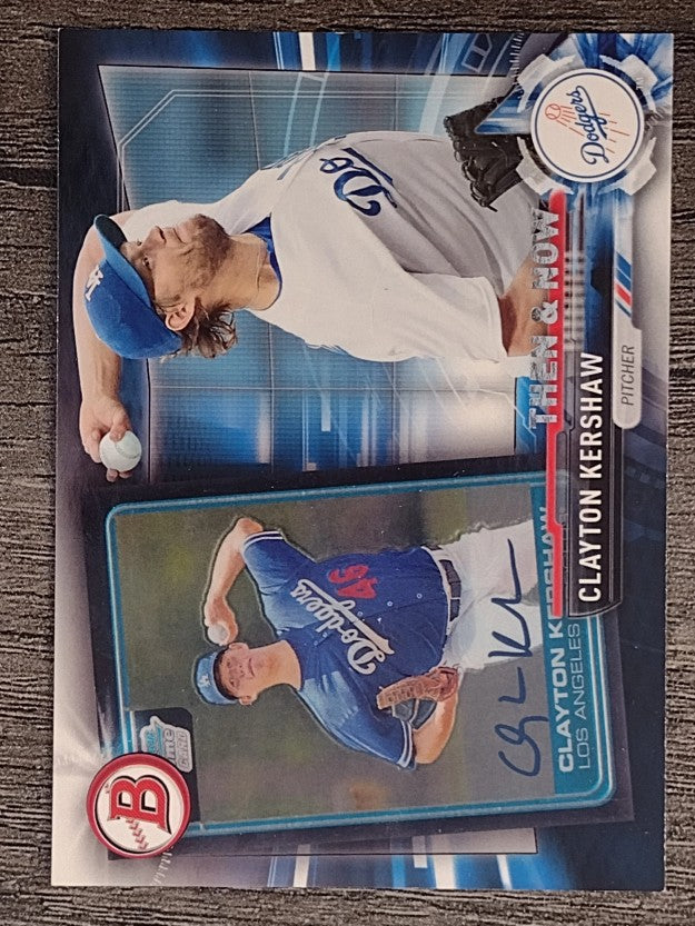 2017 Topps Bowman Then and Now #BOWMAN2 Clayton Kershaw