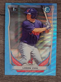 2014 Bowman Chrome Prospects Blue Wave Refractors #BCP40 Logan Vick
