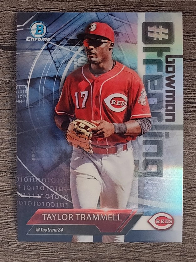 2018 Bowman Chrome Hashtag Bowman Trending Refractors #TT Taylor Trammell