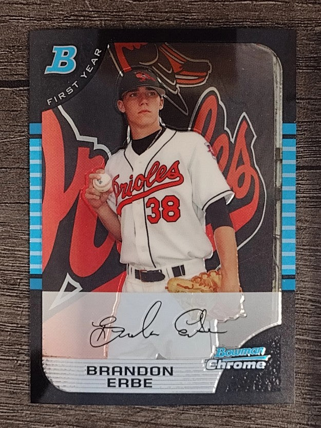 2005 Bowman Chrome Draft #BDP48 Brandon Erbe FY RC