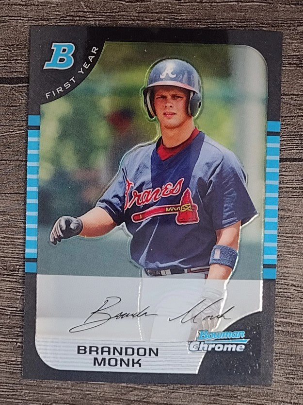 2005 Bowman Chrome Draft #BDP53 Brandon Monk FY RC