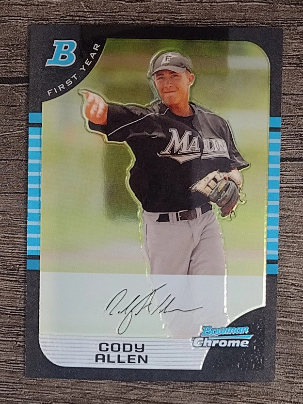 2005 Bowman Chrome Draft #BDP49 Cody Allen FY RC