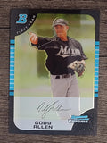 2005 Bowman Chrome Draft #BDP49 Cody Allen FY RC
