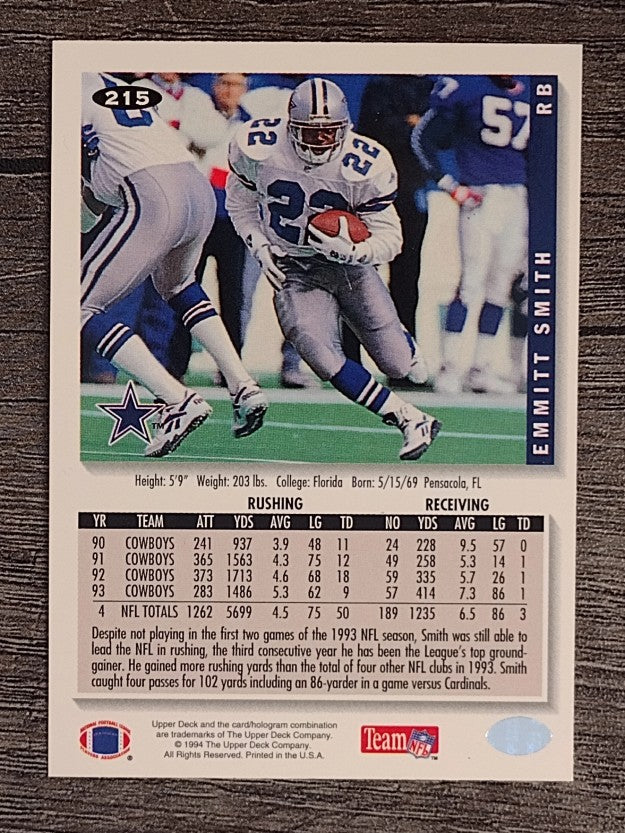 1994 Collector's Choice #215 Emmitt Smith
