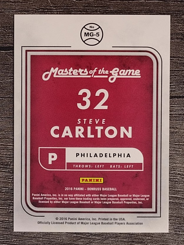 2016 Donruss Masters of the Game #MG5 Steve Carlton