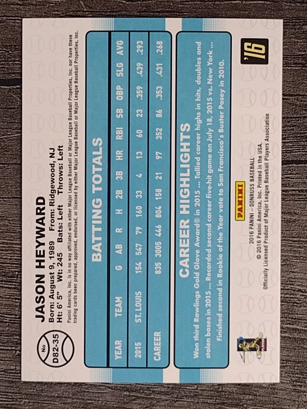 2016 Donruss '82 #35 Jason Heyward