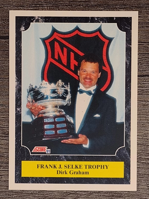1991-92 Score American #432 Dirk Graham/Frank J. Selke Trophy